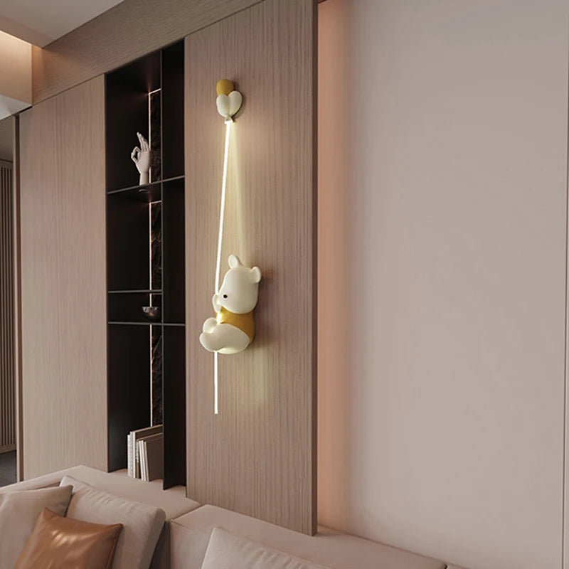 Arandela em led Urso - Design criativo