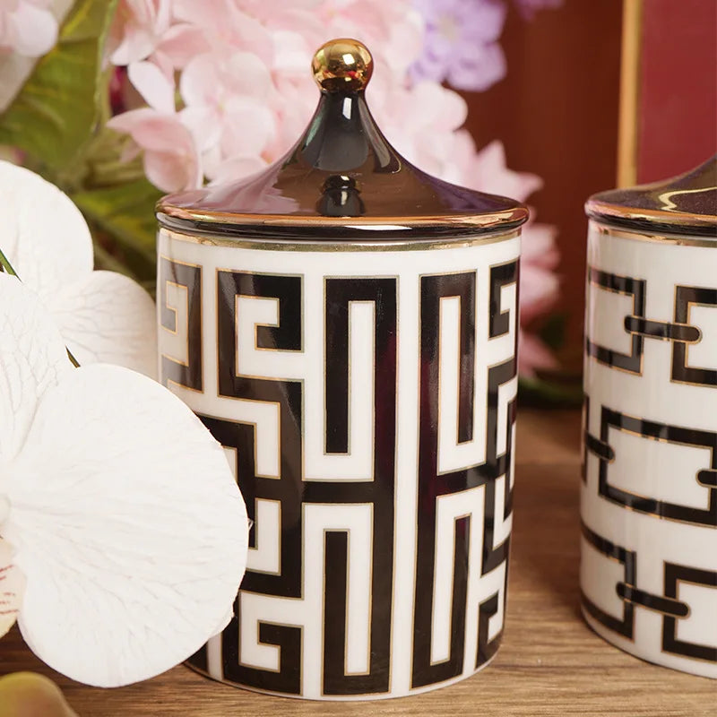Porta Objetos/Velas Veneza - em porcelana