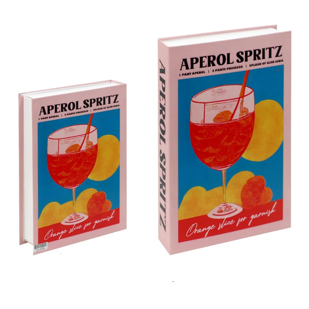 Livros Caixa Decorativos - Série Cocktails