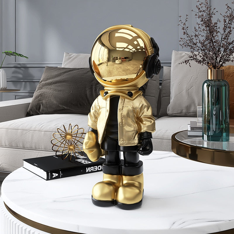 Escultura decorativa Astronauta - design criativo