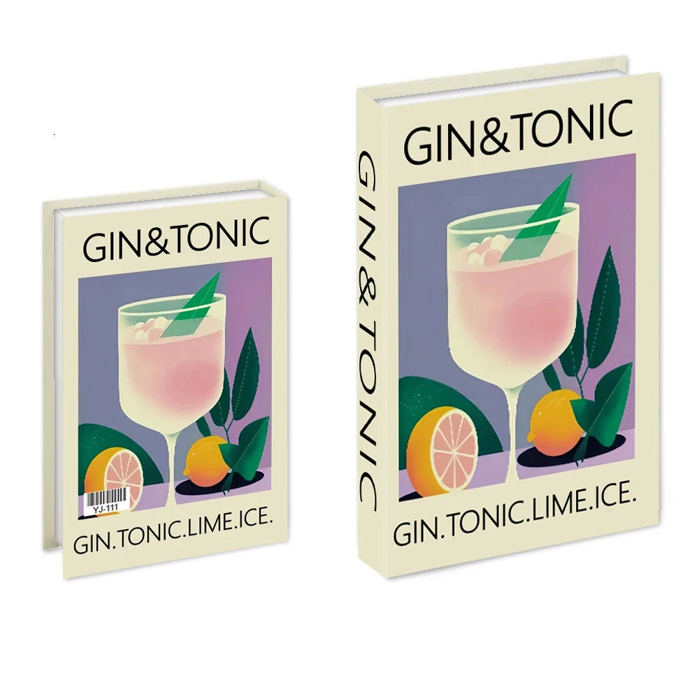 Livros Caixa Decorativos - Série Cocktails