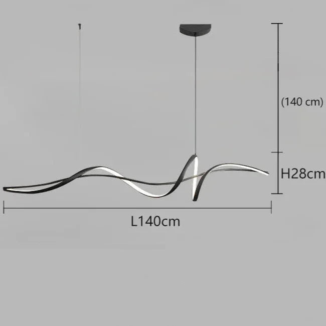 Lustre dimerizável Rio - em alumínio