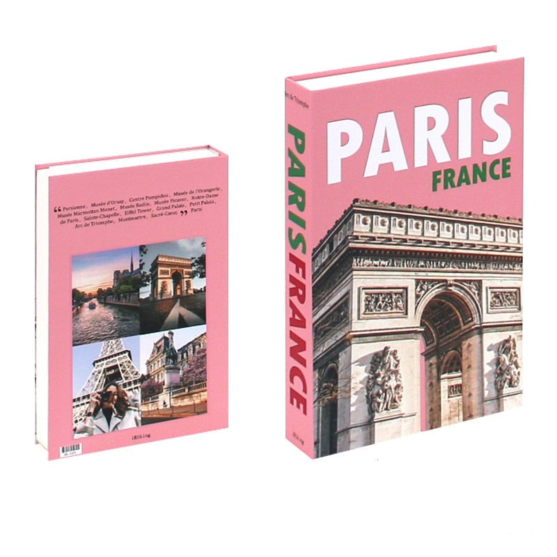 Livro caixa decorativo - Série Viagens