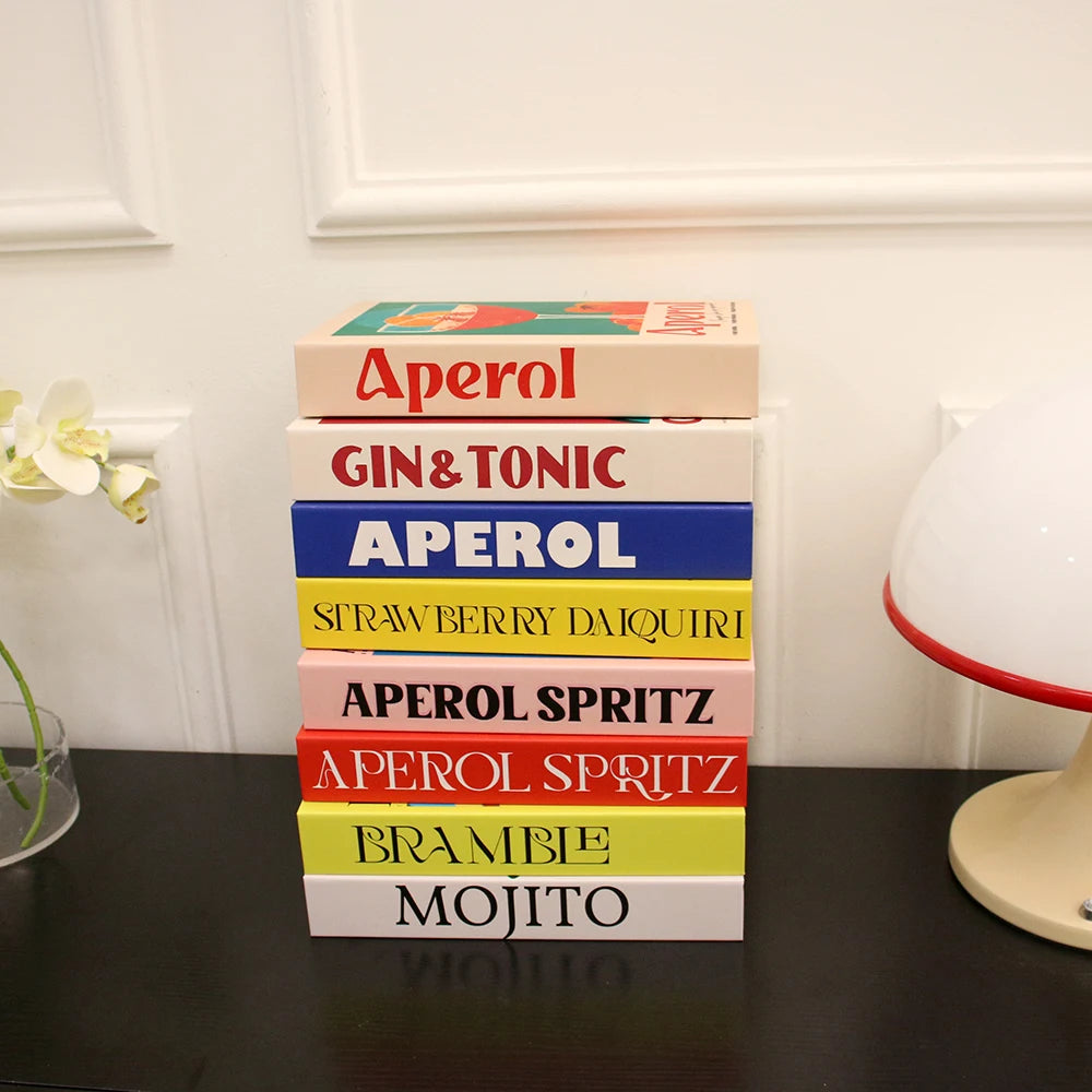 Livros Caixa Decorativos - Série Cocktails