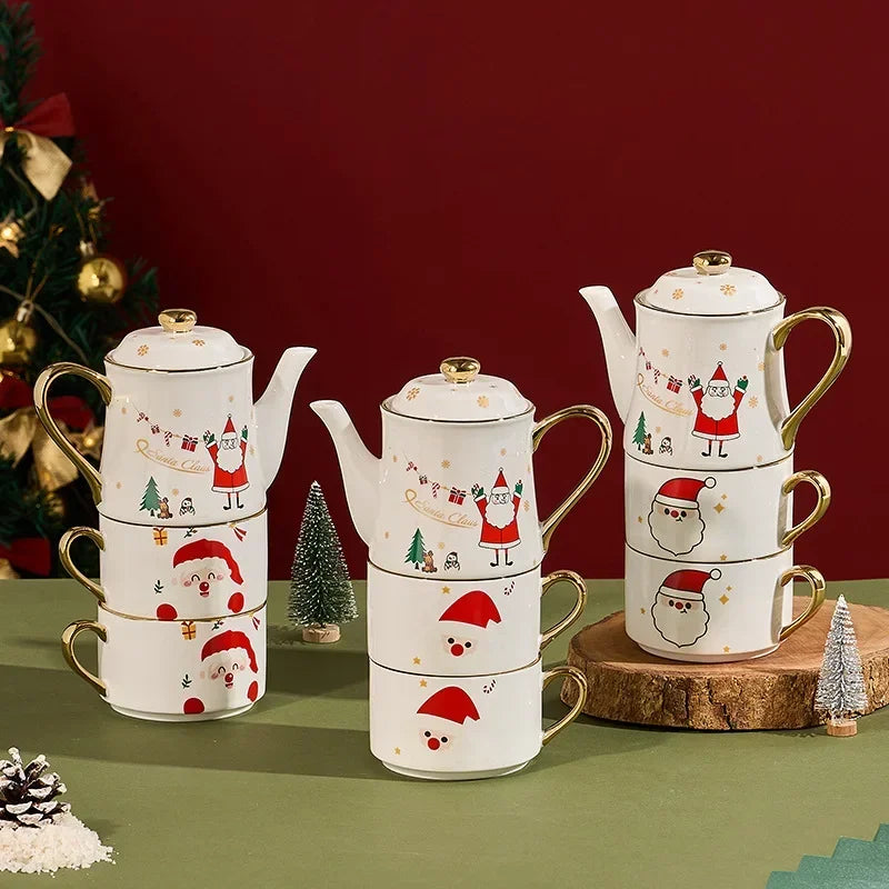 Kit 3pcs Natal - em cerâmica