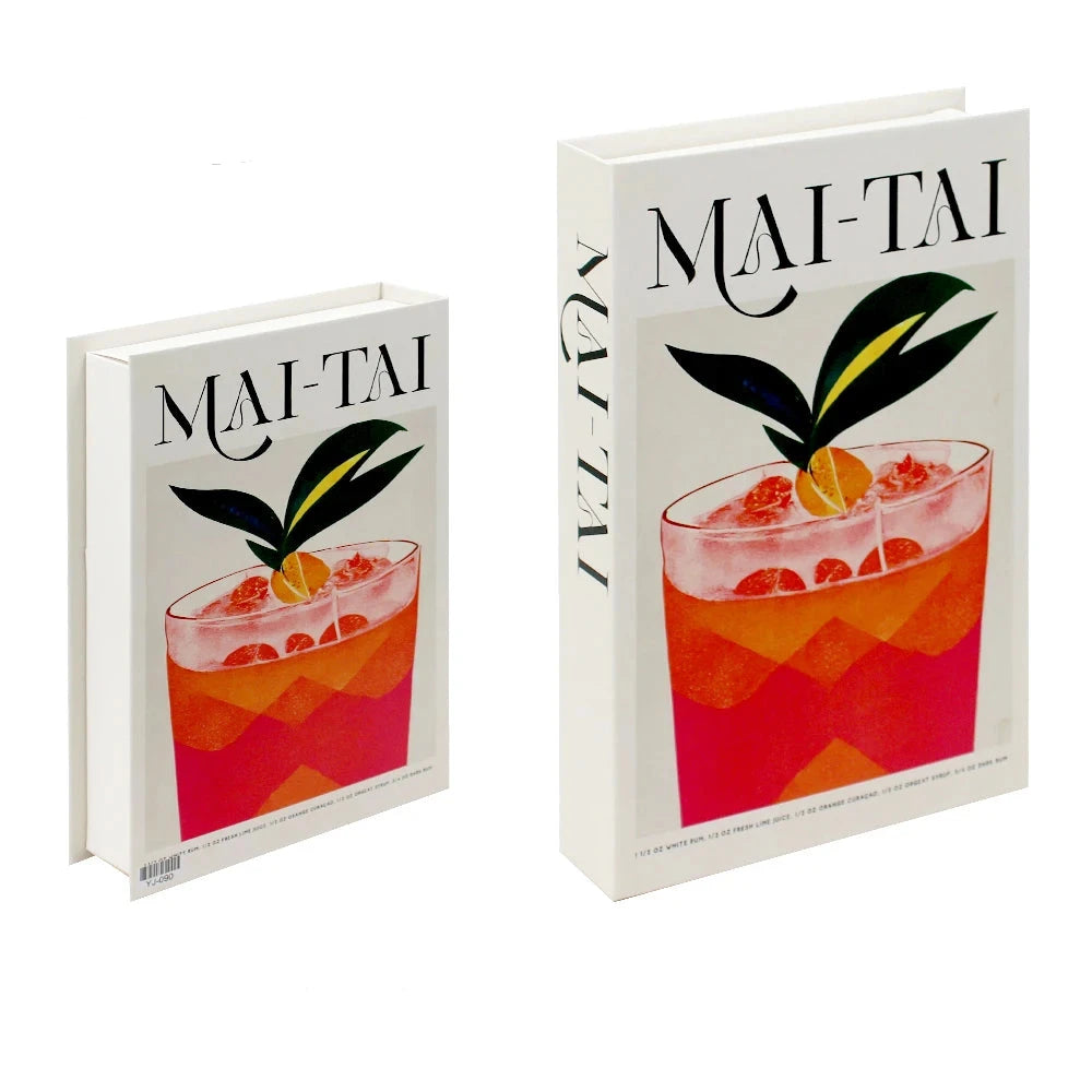 Livros Caixa Decorativos - Série Cocktails