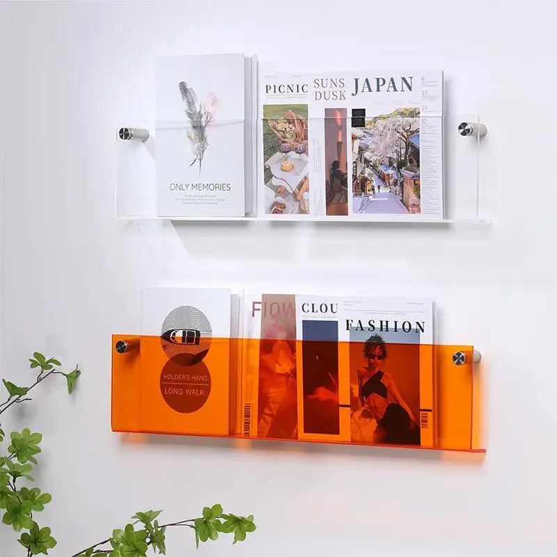 Prateleira Porta Livros em Acrílico