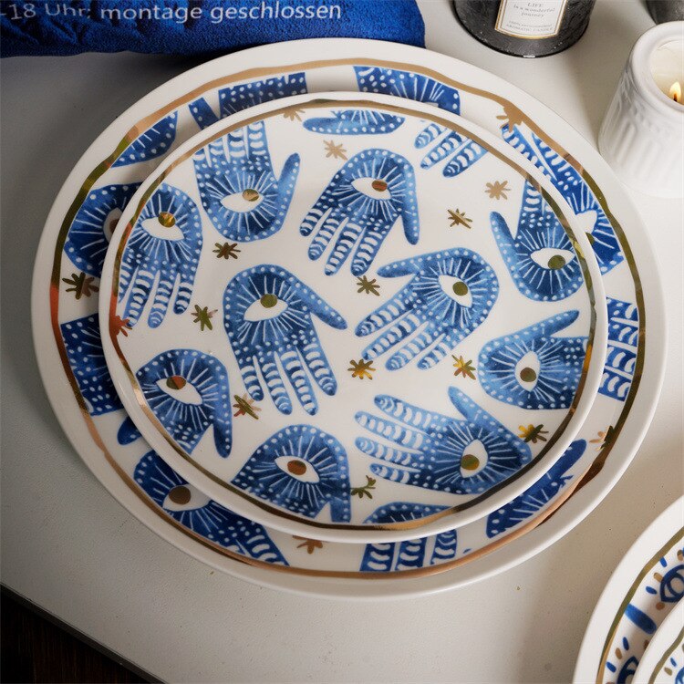 Linha mystical pintada a mão - cerâmica artesanal