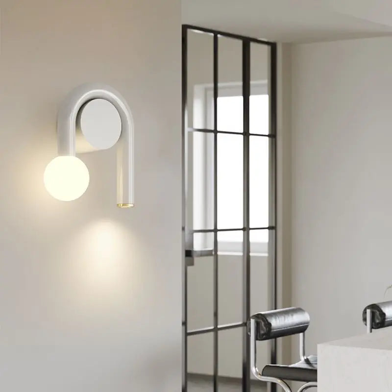 Arandela em led U - design moderno