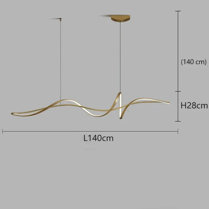 Lustre dimerizável Rio - em alumínio