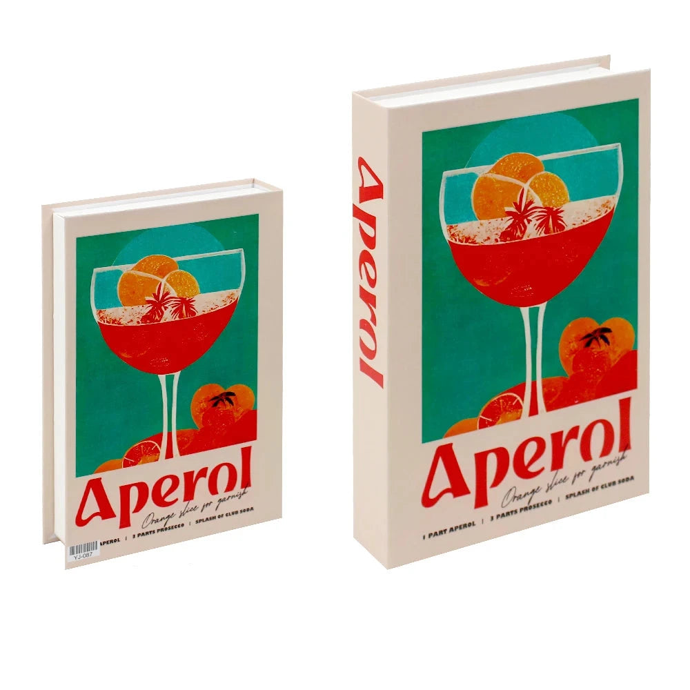 Livros Caixa Decorativos - Série Cocktails