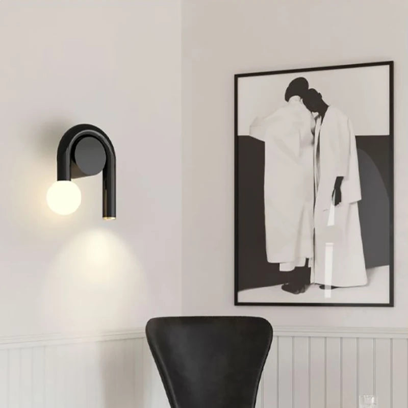 Arandela em led U - design moderno