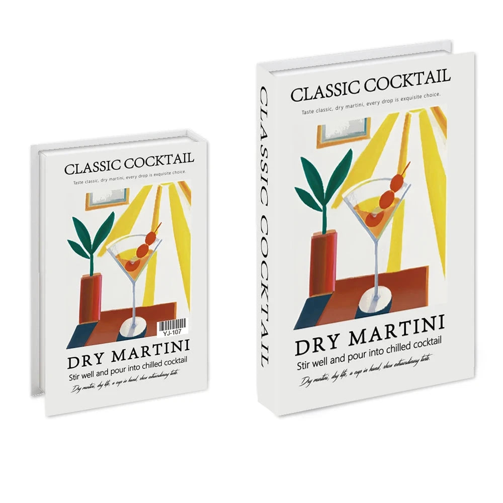 Livros Caixa Decorativos - Série Cocktails