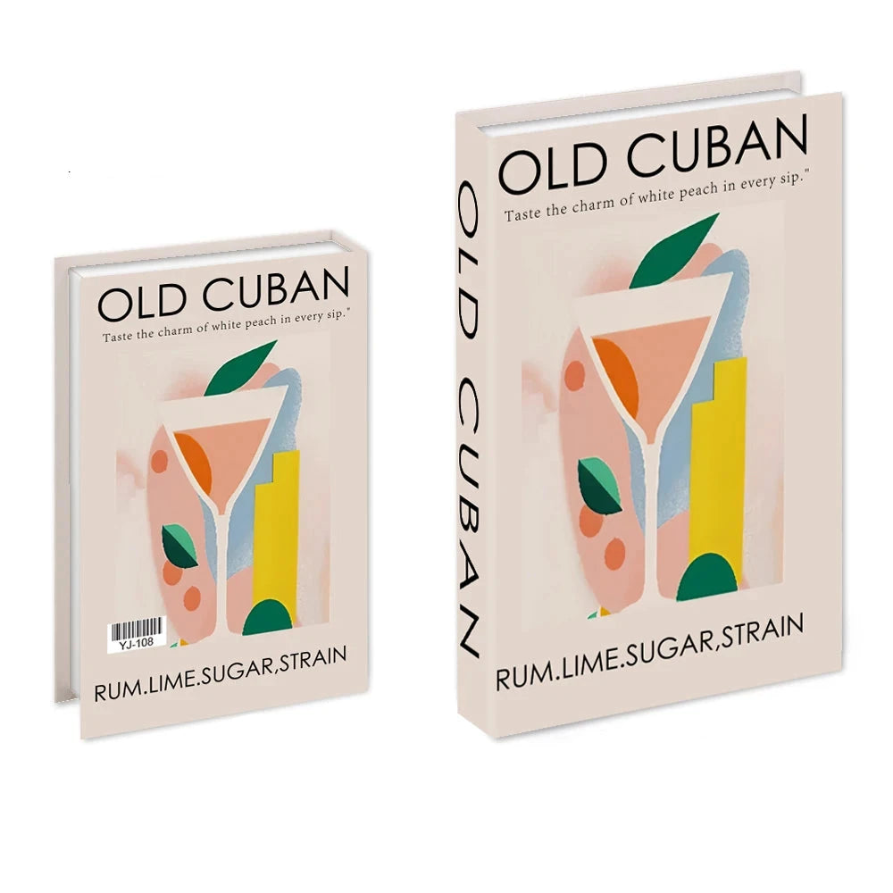 Livros Caixa Decorativos - Série Cocktails