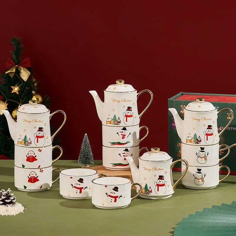 Kit 3pcs Natal - em cerâmica