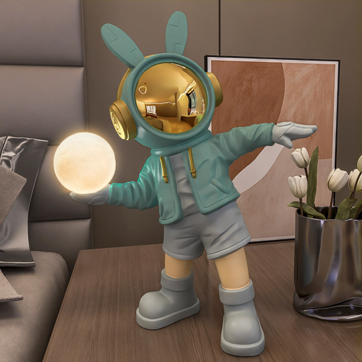 Luminária recarregável Astronauta Descolado - criativa e moderna