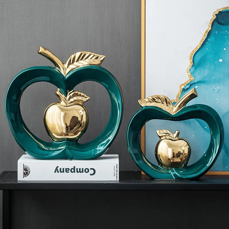 Adornos decorativos Big Apple - em cerâmica esmaltada