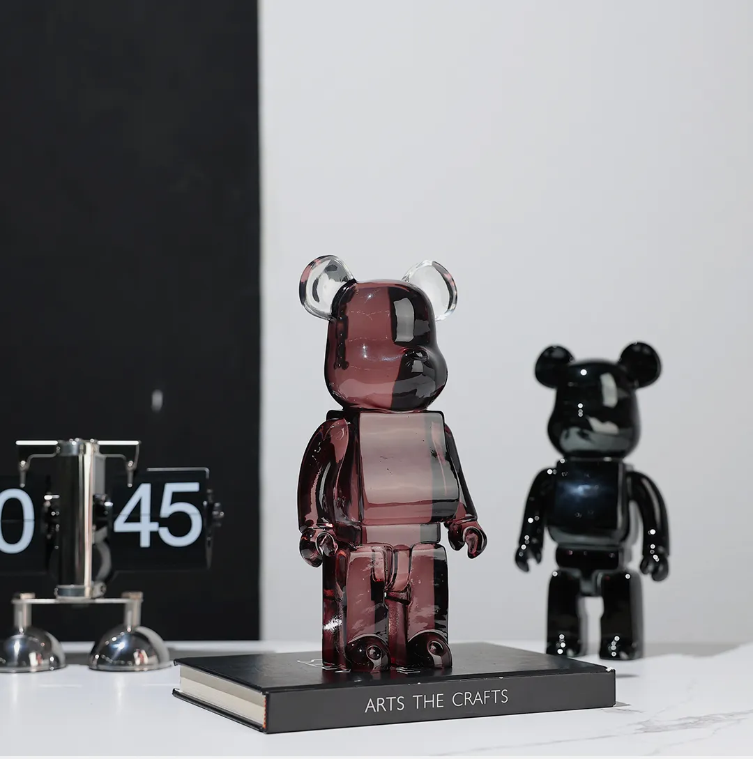Escultura decorativa Bricks Transparentes - toy art