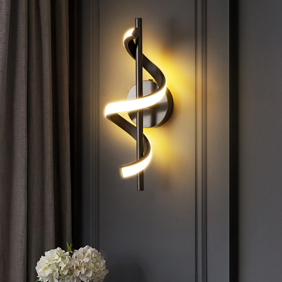 Arandelas Curvas em led - design moderno