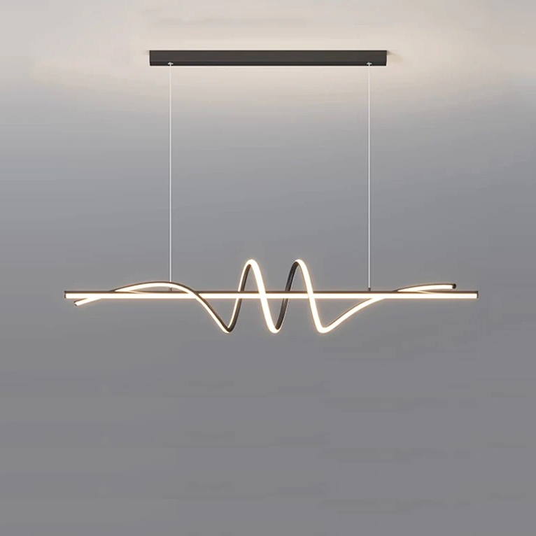 Lustre Curvas em led - 02 Tamanhos