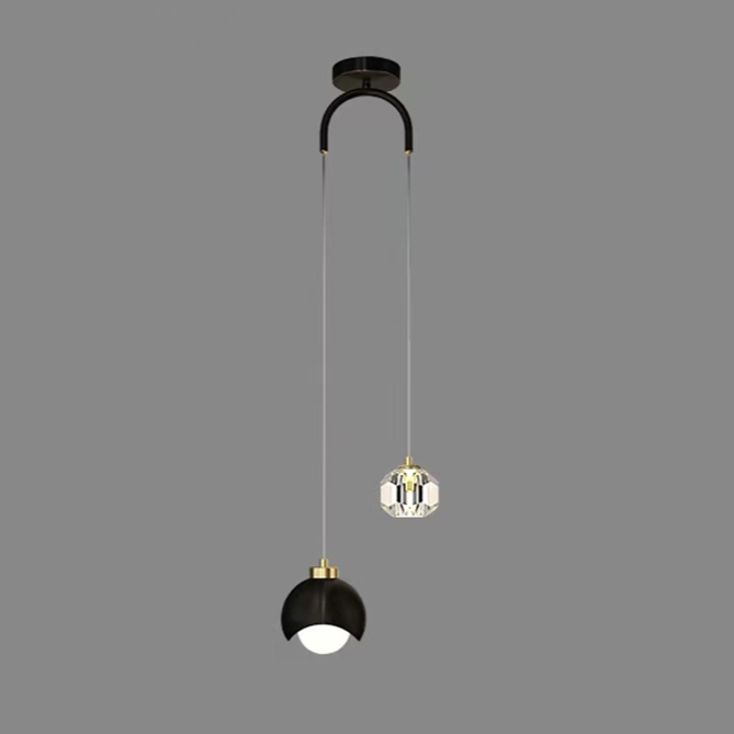 Pendente duplo Equilibrium - Metal & Cristal