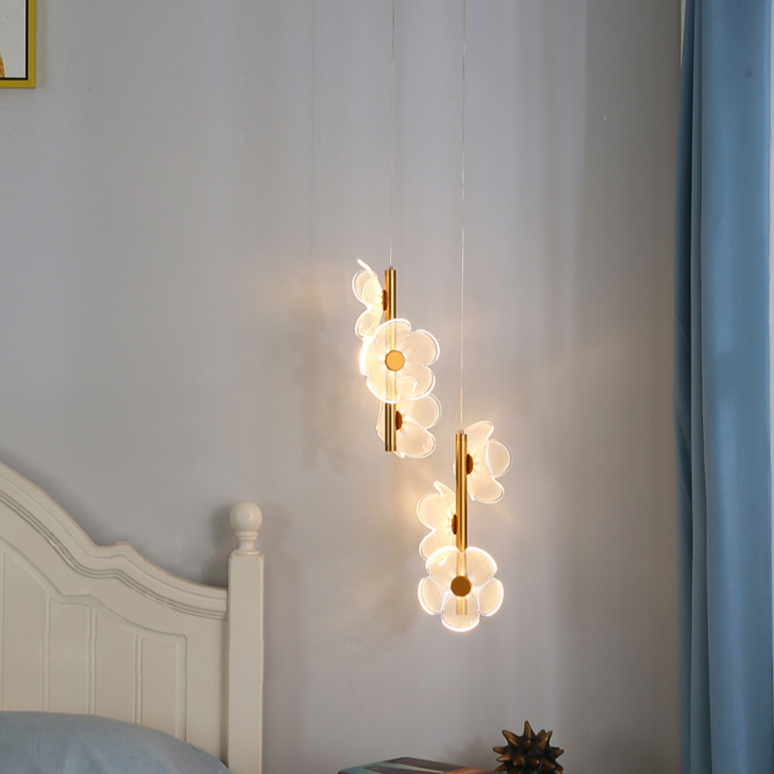 Pendente Flowers - em metal & led acrílico