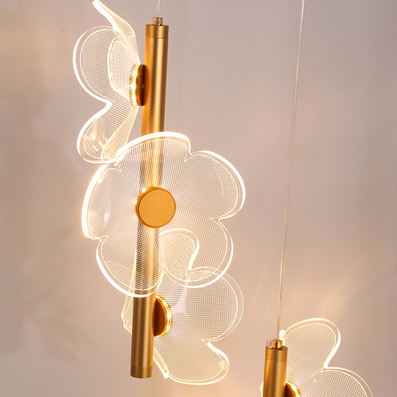 Pendente Flowers - em metal & led acrílico