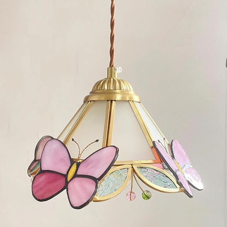Pendente Vintage Tifany Borboletas