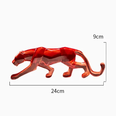 Escultura em fibra de resina Leopardo - *Versão Especial