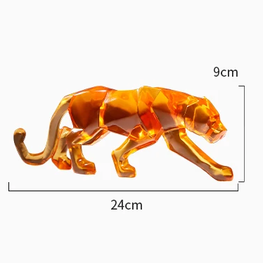 Escultura em fibra de resina Leopardo - *Versão Especial