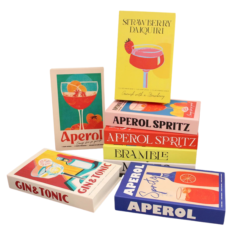 Livros Caixa Decorativos - Série Cocktails