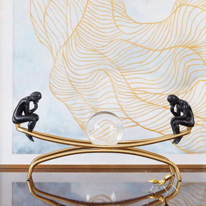 Linha de ornamentos decorativos O Pensador