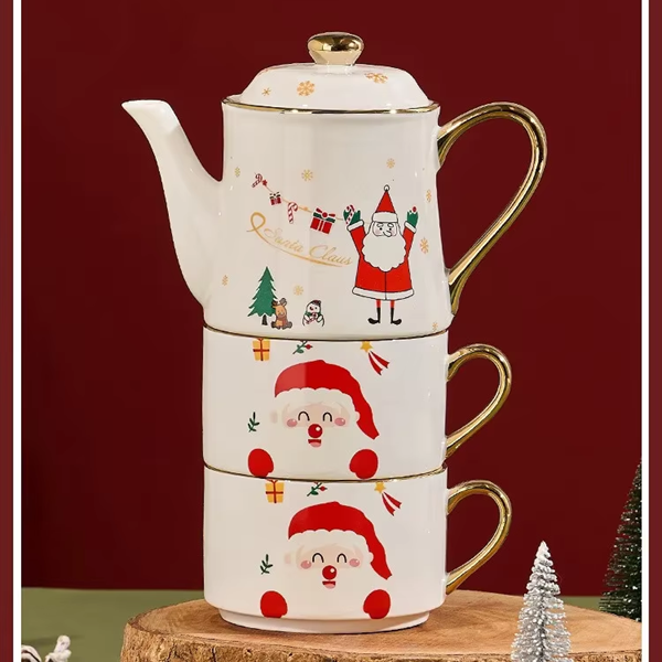 Kit 3pcs Natal - em cerâmica