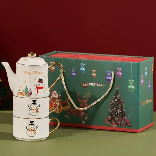 Kit 3pcs Natal - em cerâmica