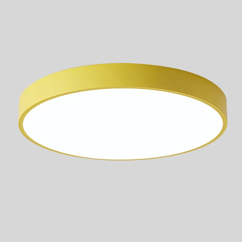 Plafon Redondo com detalhe amadeirado - 05 Cores