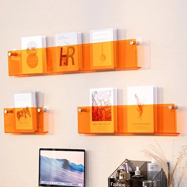 Prateleira Porta Livros em Acrílico