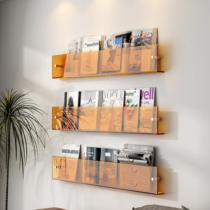 Prateleira Porta Livros em Acrílico