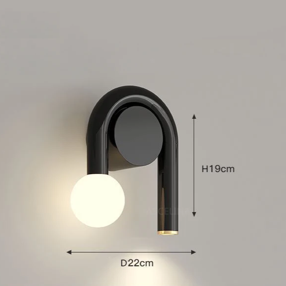 Arandela em led U - design moderno