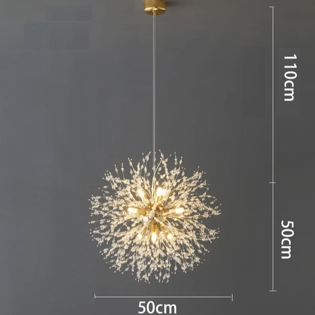 Lustre Sparks 8 lâmpadas - 40cm diâmetro