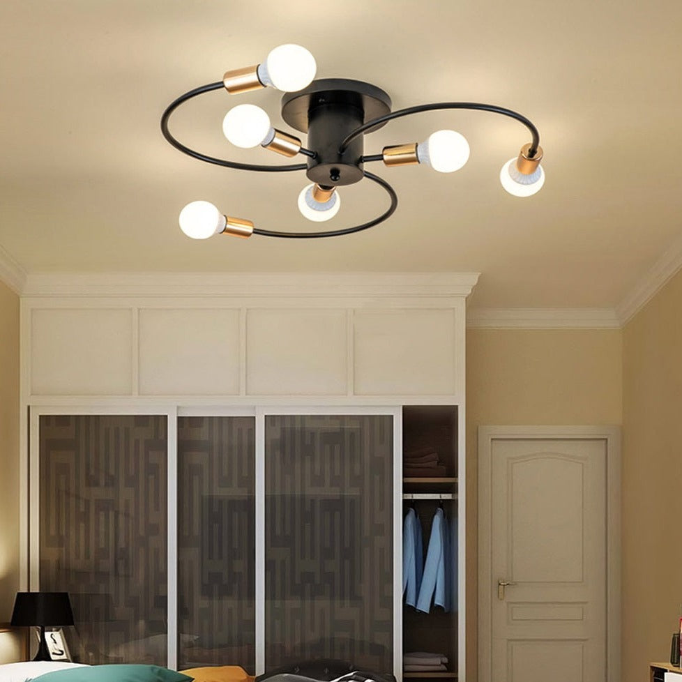 Luminária de teto Curvas - moderno e elegante