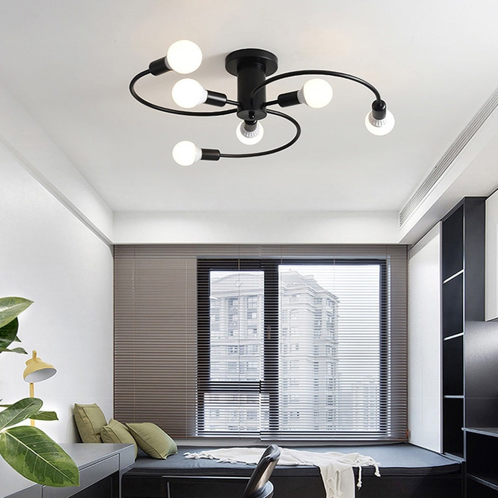 Luminária de teto Curvas - moderno e elegante