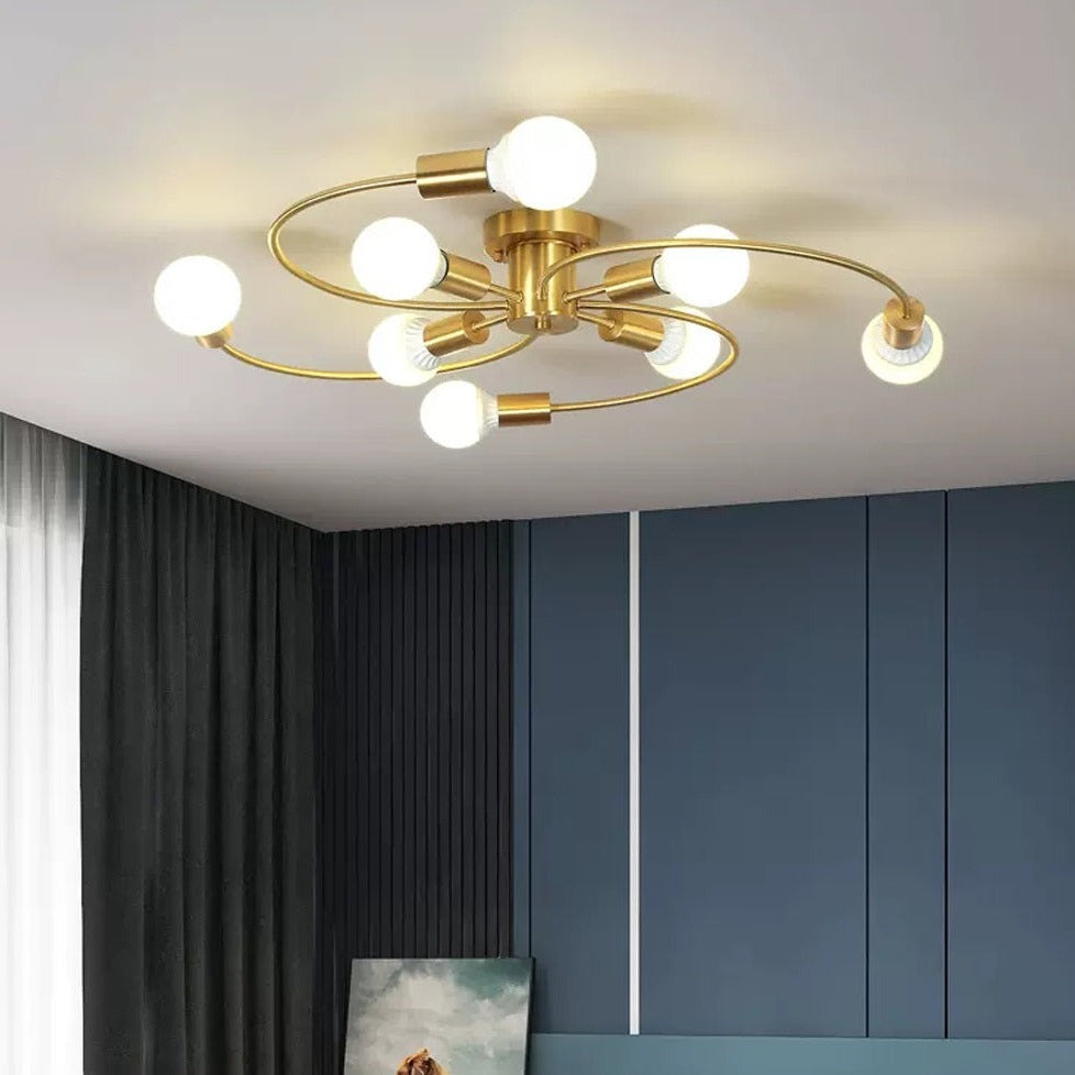 Luminária de teto Curvas - moderno e elegante