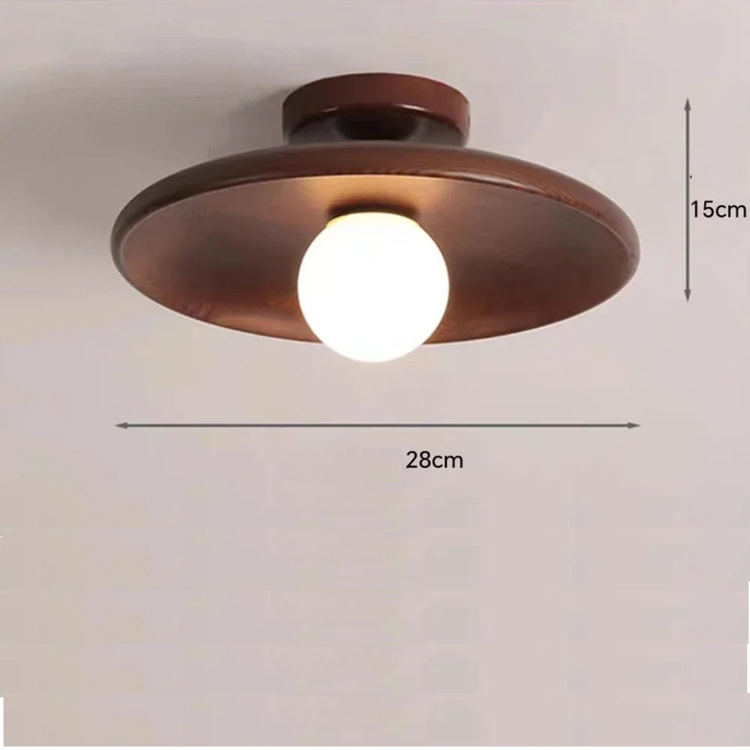 Luminárias de teto amadeirada - 02 Tamanhos
