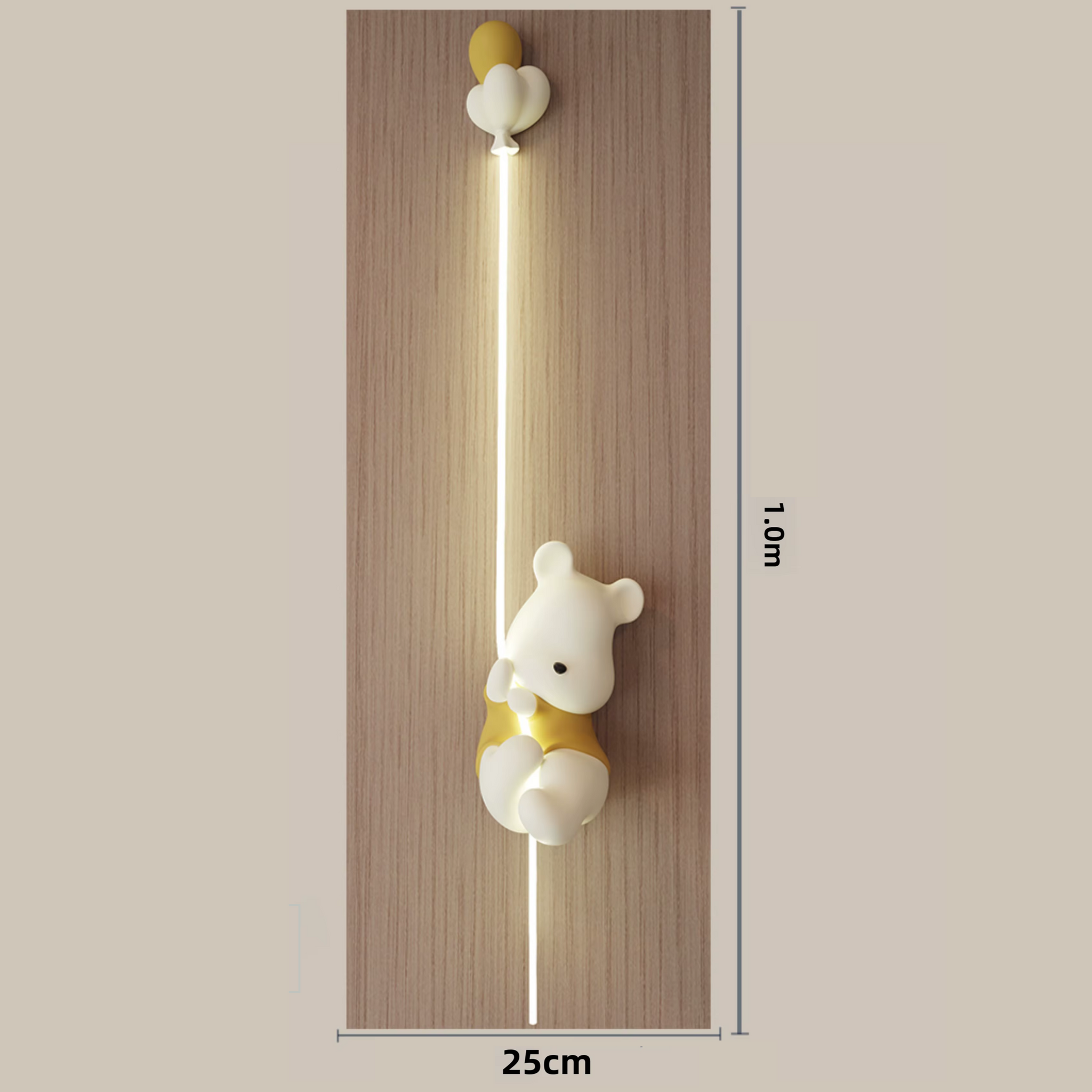 Arandela em led Urso - Design criativo