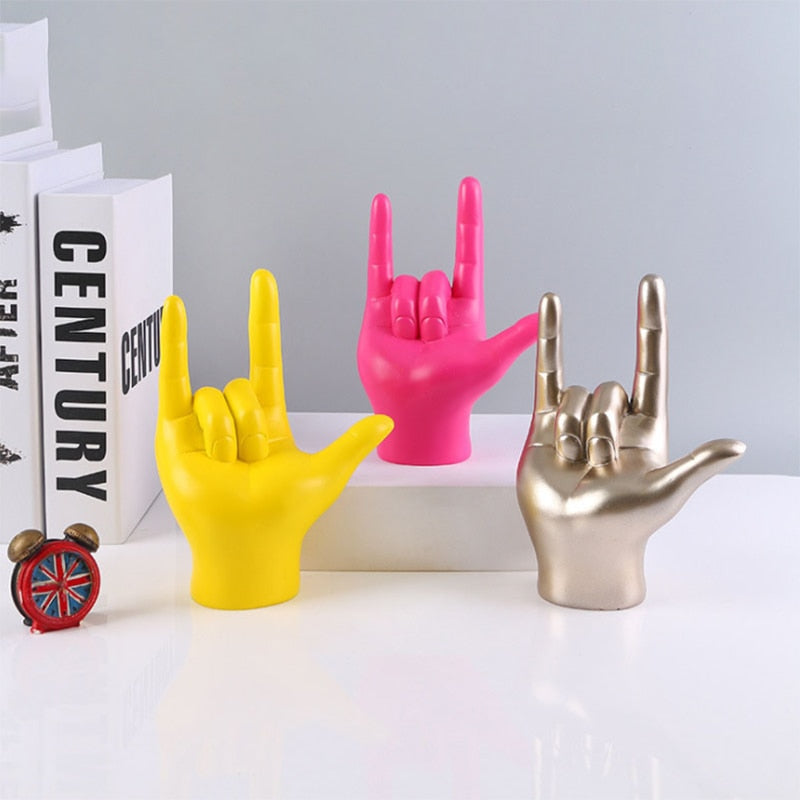 Esculturass decorativas Hands Colors - 03 Cores