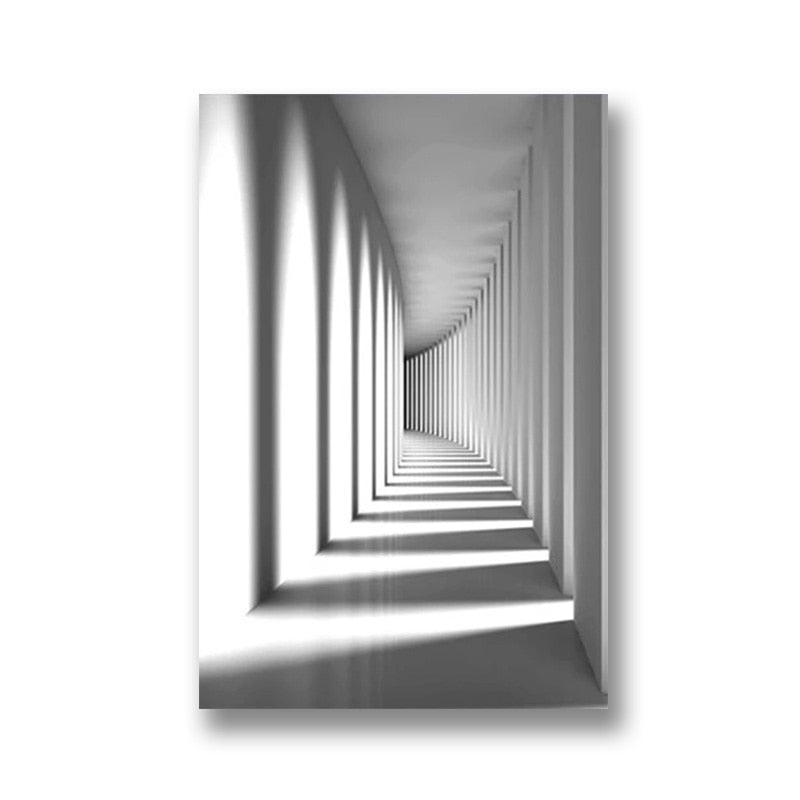 Telas em perspectiva Arquitetura Europeia - impressão 3d em canvas