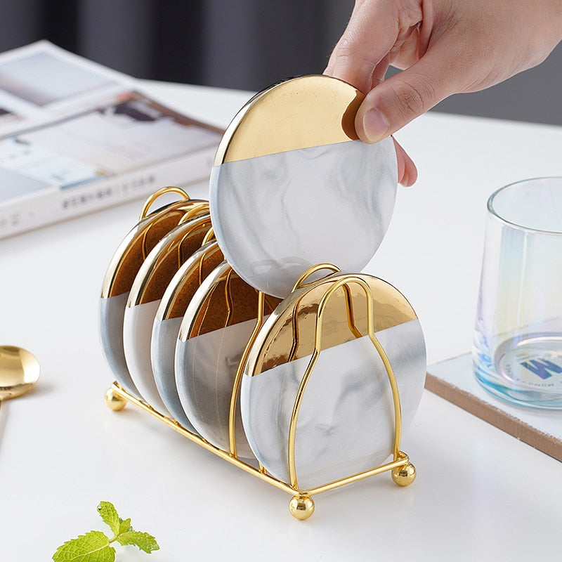 Coasters Mármore - Jogo 6pcs