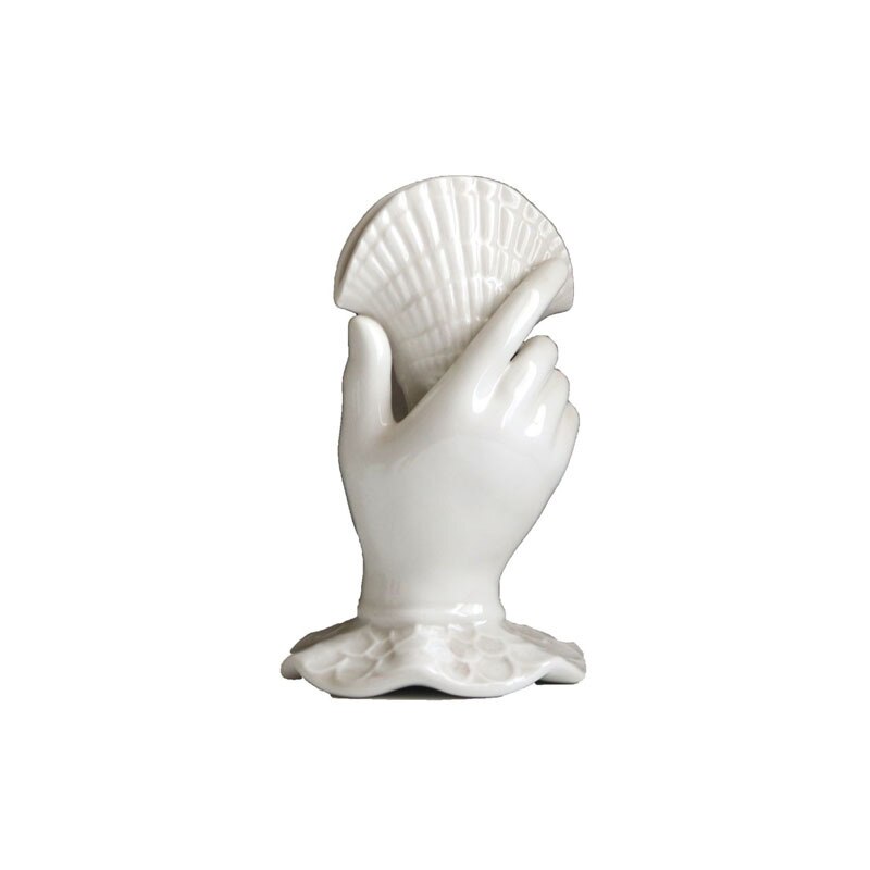 Vaso escultura Odisséia - cerâmica esmaltada