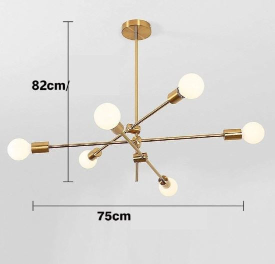 Lustre Pendente BALANCE - Dourado ou Preto em Aço