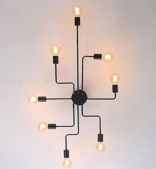 Lustre industrial moderno Arms - 03 Tamanhos